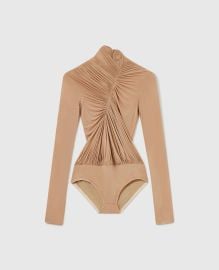 Women Brandy Crepe Jersey Draped Bodysuit Stella McCartney US at Stella McCartney