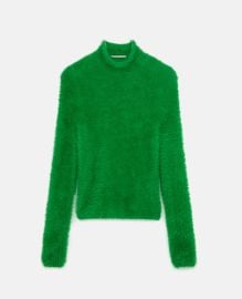 Women Bright Green Compact FFF Turtleneck  Stella McCartney US at Stella McCartney