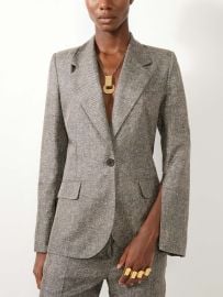Women Ready-to-Wear Lino print silk twill suit jacket Barbara Bui Official Online Store at Barbara Bui