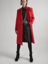 Women Ready-to-wear Red double gabardine overcoat Barbara Bui Official Online Store at Barbara Bui