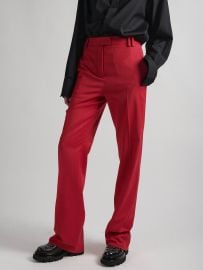 Women Ready-to-wear Red wool gabardine high-waisted suit trousers Barbara Bui Official Online Store at Barbara Bui