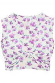 Women039s Floral Printed Twisted Swim Top by Magda Butrym at Coltorti