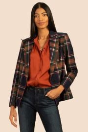 Women39s Jackets Ryka 2 Plaid Blazer Trina Turk at Trina Turk