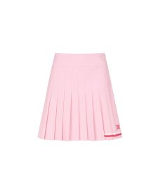 Women39s Logo Band Pleats Skirt - Pink anewgolf at A New Golf USA