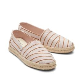 Womens Alpargata Rope 20 Pink Stripes Espadrille TOMS at TOMS