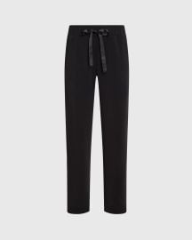 Womens Black Satin Stripe Pant US at Club Monaco