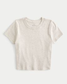 Womens Cotton Crew Baby Tee Womens Clearance HollisterCocom at Hollister