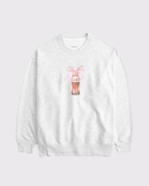 Womens Diet Coke Sunday Crew Womens Clearance Abercrombiecom at Abercrombie & Fitch