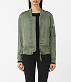 Womens Kuma Bomber Jacket  Smoke at All Saints