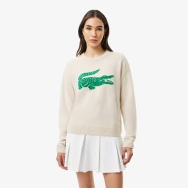 Womens Lacoste x Bandier Contrast Crocodile Sweater - Womens Sweaters Sweatshirts - New In 2024 Lacoste at Lacoste