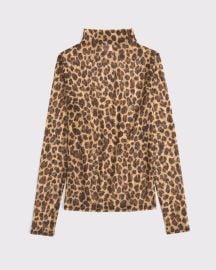 Womens Long-Sleeve Mesh Mockneck Top Womens Clearance Abercrombiecom at Abercrombie & Fitch