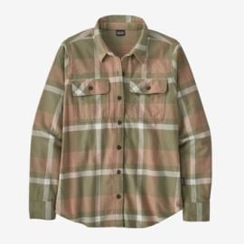 Womens Long-Sleeved Organic Cotton Midweight Fjord Flannel Shirt at Patagonia