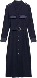 Womens Shirt Dress Vintage Long Sleeve Casual Loose Fit Office Maxi Dresses at Amazon