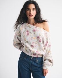 Womens Sunday Slash Top Womens Tops Abercrombiecom at Abercrombie & Fitch