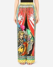 Womens Trousers and Shorts in MULTICOLOR  PANTALONE  DolceampGabbana at Dolce & Gabbana