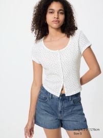 Womens Waffle Full Open Mini T-Shirt Pattern UNIQLO US at Uniqlo