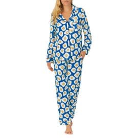 Womens bedhead pjs print lab sunny side up 3 4 sleeve cropped pj set FREE SHIPPING com at Zappos