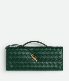 Womenx27s Andiamo Clutch in Emerald green Bottega Veneta US at Bottega Veneta