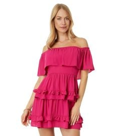 Womenx27s BCBGMAXAZRIA Off-the-Shoulder Cocktail Dress com at Zappos