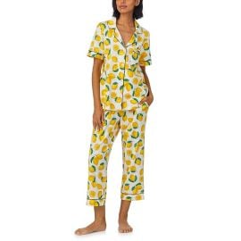 Womenx27s Bedhead PJs Cotton Knit Short Sleeve Cropped PJ Set com at Zappos