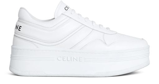 Womenx27s Block sneakers with wedge outsole in calfskin CELINE 24S at 24S