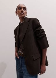 Womenx27s Brown Icon Intelligently Oversized Blazer MEEM at Me + Em