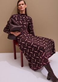 Womenx27s Burgundy Twisted Ribbon Ultra-Fluid Maxi Dress MEEM at Me + Em