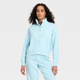 Womenx27s Button-Front Sweatshirt - Universal Thread Target at Target