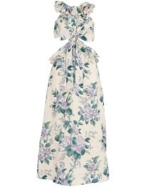 Womenx27s Cassia ruffle midi dress  ZIMMERMANN  24S at 24s