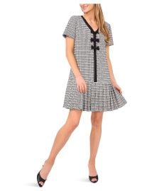Womenx27s CeCe Pleated Box Combo Bow Dress com at Zappos