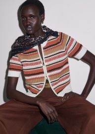 Womenx27s Cinnamon Brown Double Zip Knit Tee MEEM at Me + Em