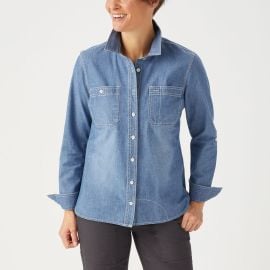 Womenx27s CoolMax Chambray Shirt Duluth Trading Company at Duluth Trading Company