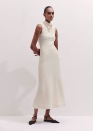 Womenx27s Cream Cowl Neck Fit and Flare Maxi Dress MEEM at Me + Em