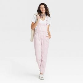 Womenx27s High-rise Raw Hem Taper Denim Cropped Overalls - Universal Thread  Target at Target