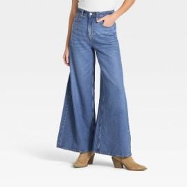 Womenx27s Highest-Rise Palazzo Wide Leg Jeans - Universal Thread Vintage Medium Wash 16 Target at Target
