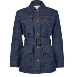 Womenx27s Illuminate denim safari jacket ZIMMERMANN 24S at 24S