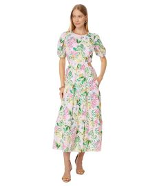 Womenx27s Lilly Pulitzer Lyssa Short Sleeve Cotton Midi Dress com at Zappos