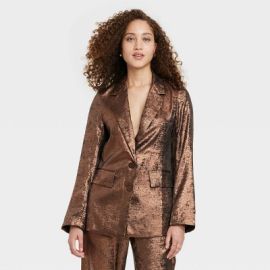 Womenx27s Metallic Blazer - A New Day Target at Target