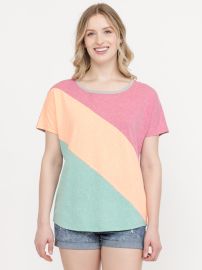 Womenx27s Multi Colour Block Top Warehouse One at Warehouse One