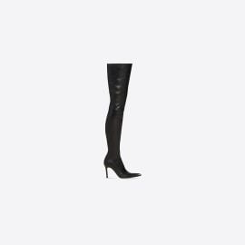 Womenx27s Odeon 100mm Over-the-knee Boot in Black  Balenciaga US at Balenciaga