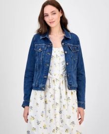 Womenx27s Original Cotton Denim Trucker Jacket - Macyx27s at Macys