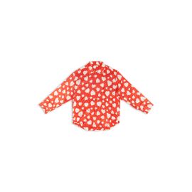 Womenx27s Qixi Hearts Minimal Shirt in Red Balenciaga US at Balenciaga