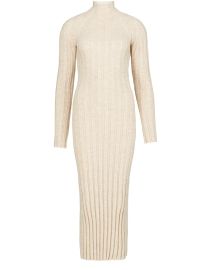 WornOnTV: Adrienne’s ivory ribbed midi dress on The Real | Adrienne ...