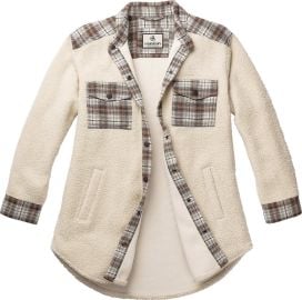 Womenx27s Sherpa Shacket Warm and Cozy Sherpa Shacket at Legendary White Tails