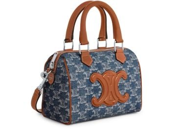 Womenx27s Small Boston with Triomphe all-over CELINE 24S at 24S