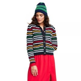 Womenx27s Textured Striped Cardigan Sweater - La Ligne X Target Navyredyellow Target at Target