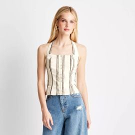 Womenx27s Tie Neck Halter Top - Future Collective With Jenee Naylor Target at Target