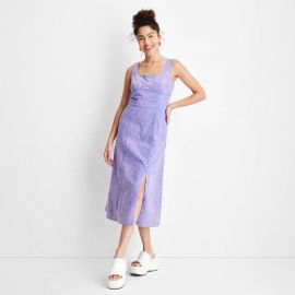 Womenx27s Tie-dye Sleeveless Corset Denim Dress - Future Collective With Gabriella Karefa-johnson Violet Target at Target