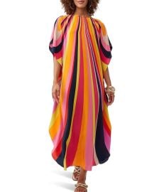 Womenx27s Trina Turk Jalani Maxi Caftan Dress com at Zappos