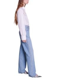 Womenx27s Wide-leg studded jeans MAJE 24S at 24S